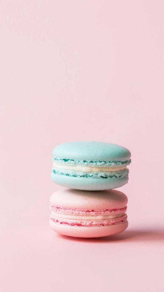 Pastel Macarons in Soft Pink photo