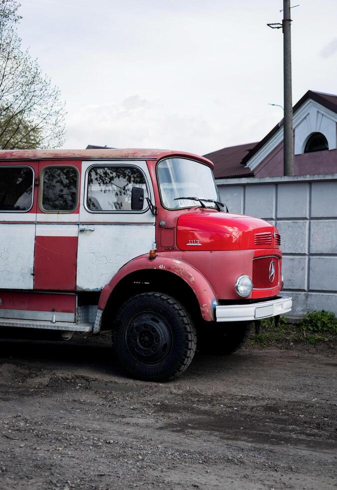 Minsk, Belarus, April 18, 2024 - german automobile Mercedes-Benz 1113 photo