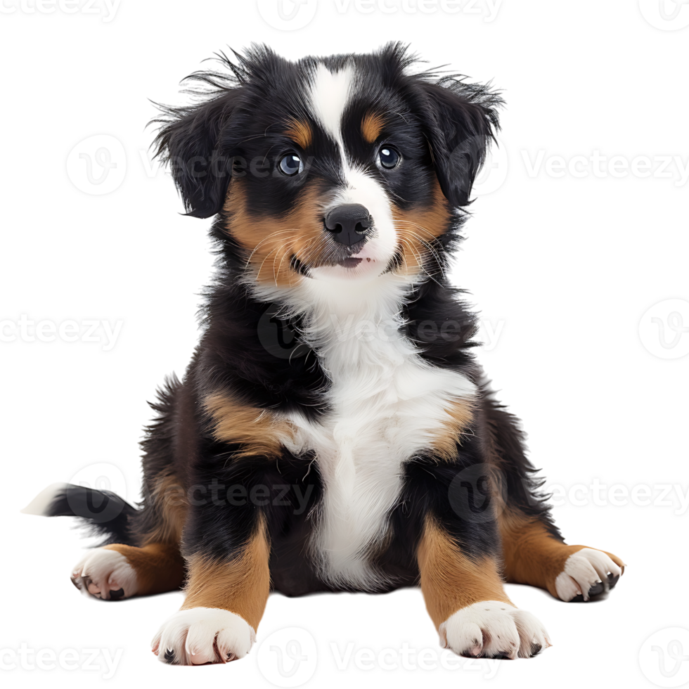 Puppy dog on isolated transparent background png