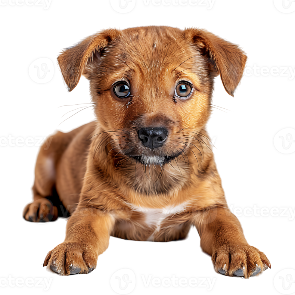 Puppy dog on isolated transparent background png