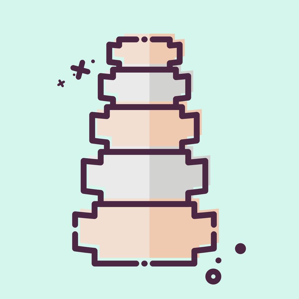 Icon Chiropractic. related to Medical Specialties symbol. MBE style. simple design illustration vector