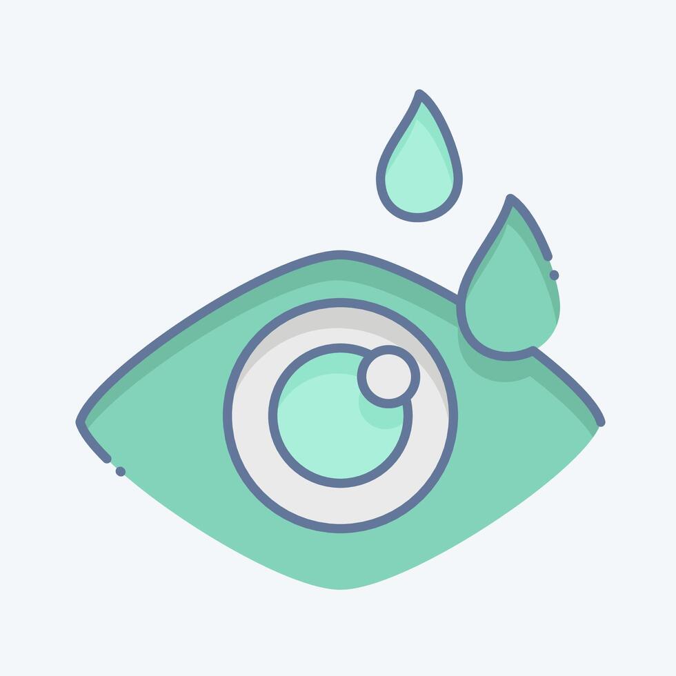 Icon Optometry. related to Medical Specialties symbol. doodle style. simple design illustration vector