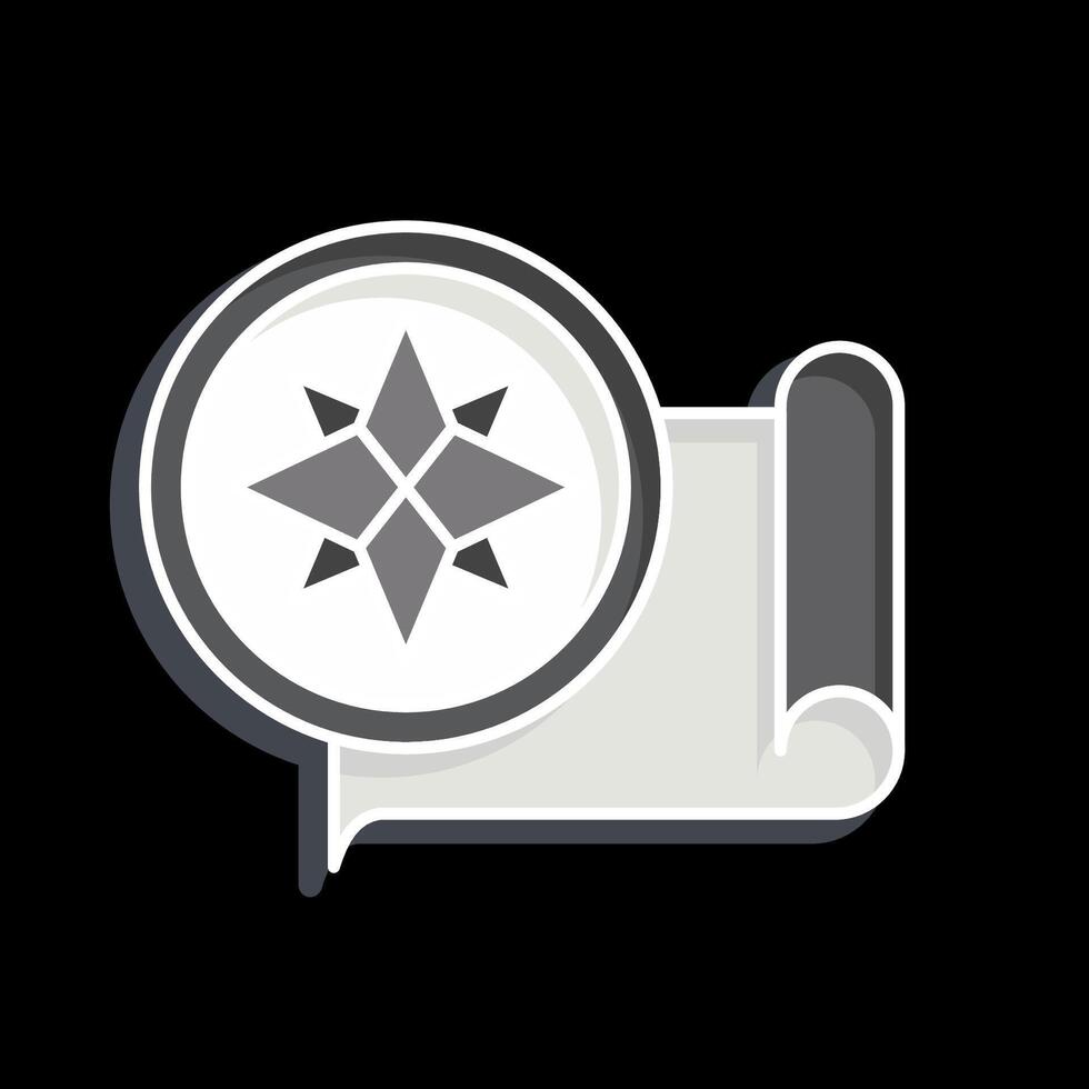 Icon Compass. related to Navigation symbol. glossy style. simple design illustration vector
