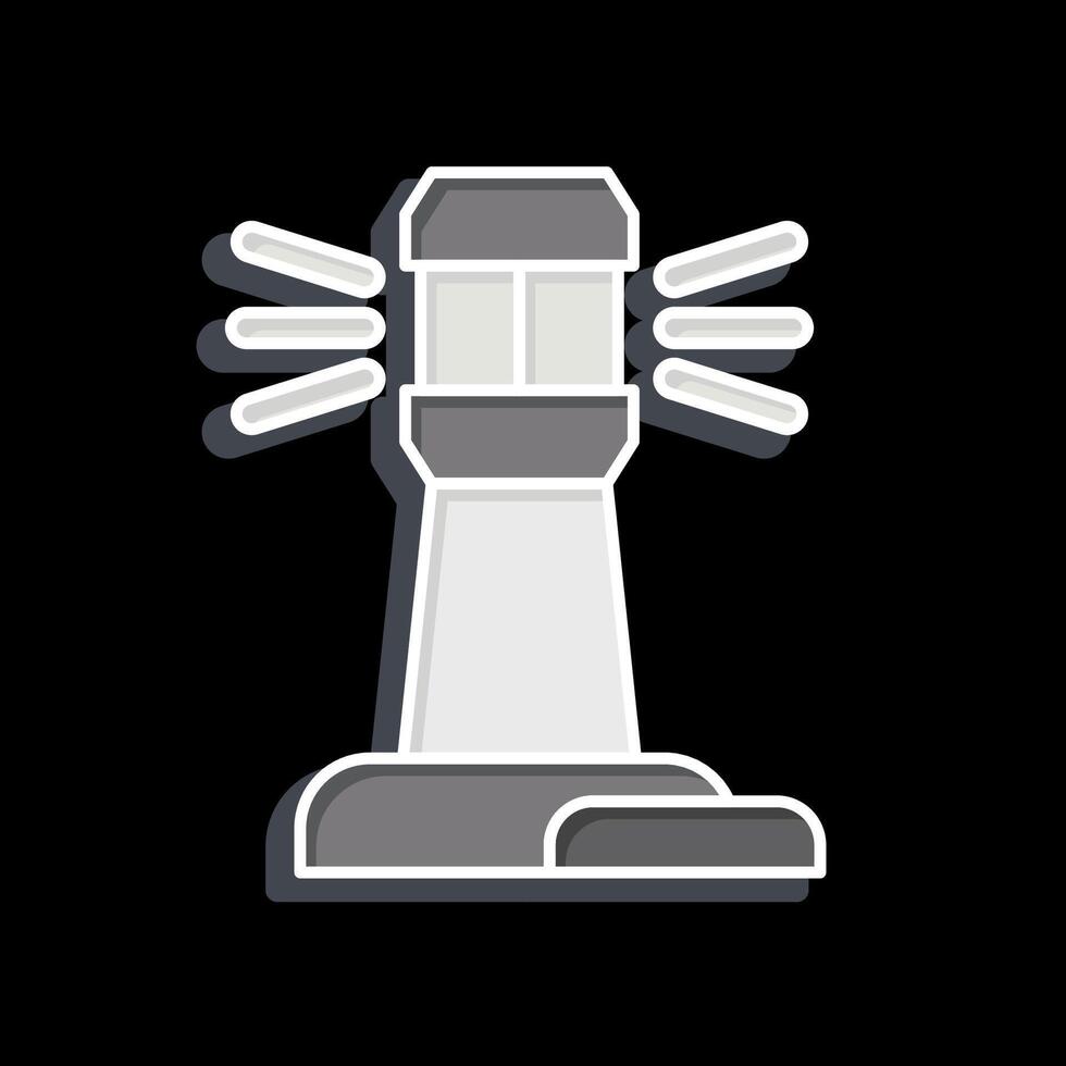 Icon Light House. related to Navigation symbol. glossy style. simple design illustration vector