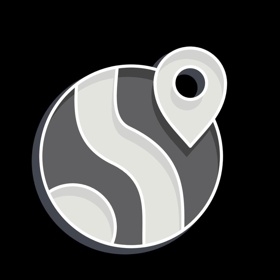 Icon Geo Location. related to Navigation symbol. glossy style. simple design illustration vector