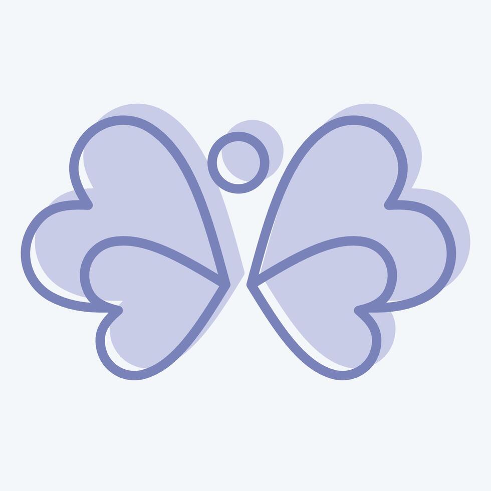 Icon Nature. related to Recycling symbol. two tone style. simple design illustration vector