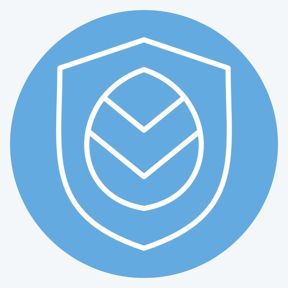Icon Eco Care. related to Recycling symbol. blue eyes style. simple design illustration vector