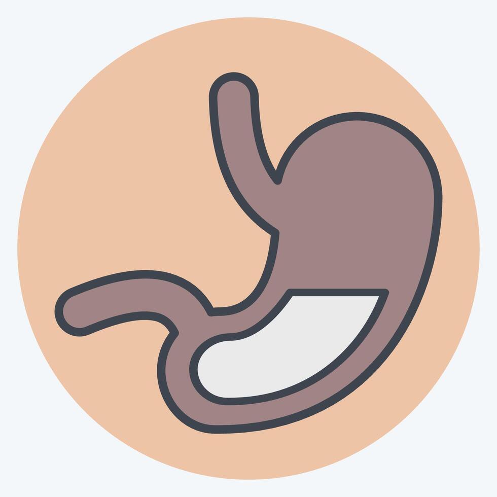 Icon Gastroenterology. related to Medical Specialties symbol. color mate style. simple design illustration vector