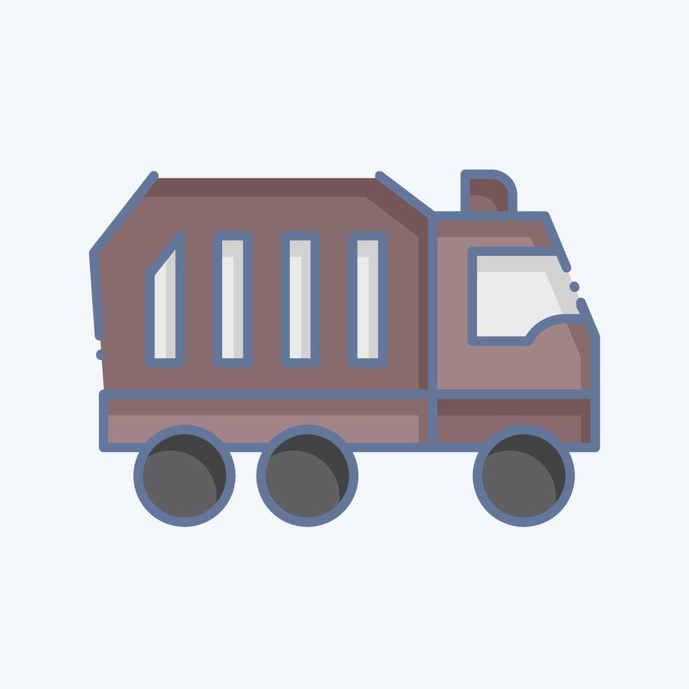 Icon Waste Management. related to Recycling symbol. doodle style. simple design illustration vector