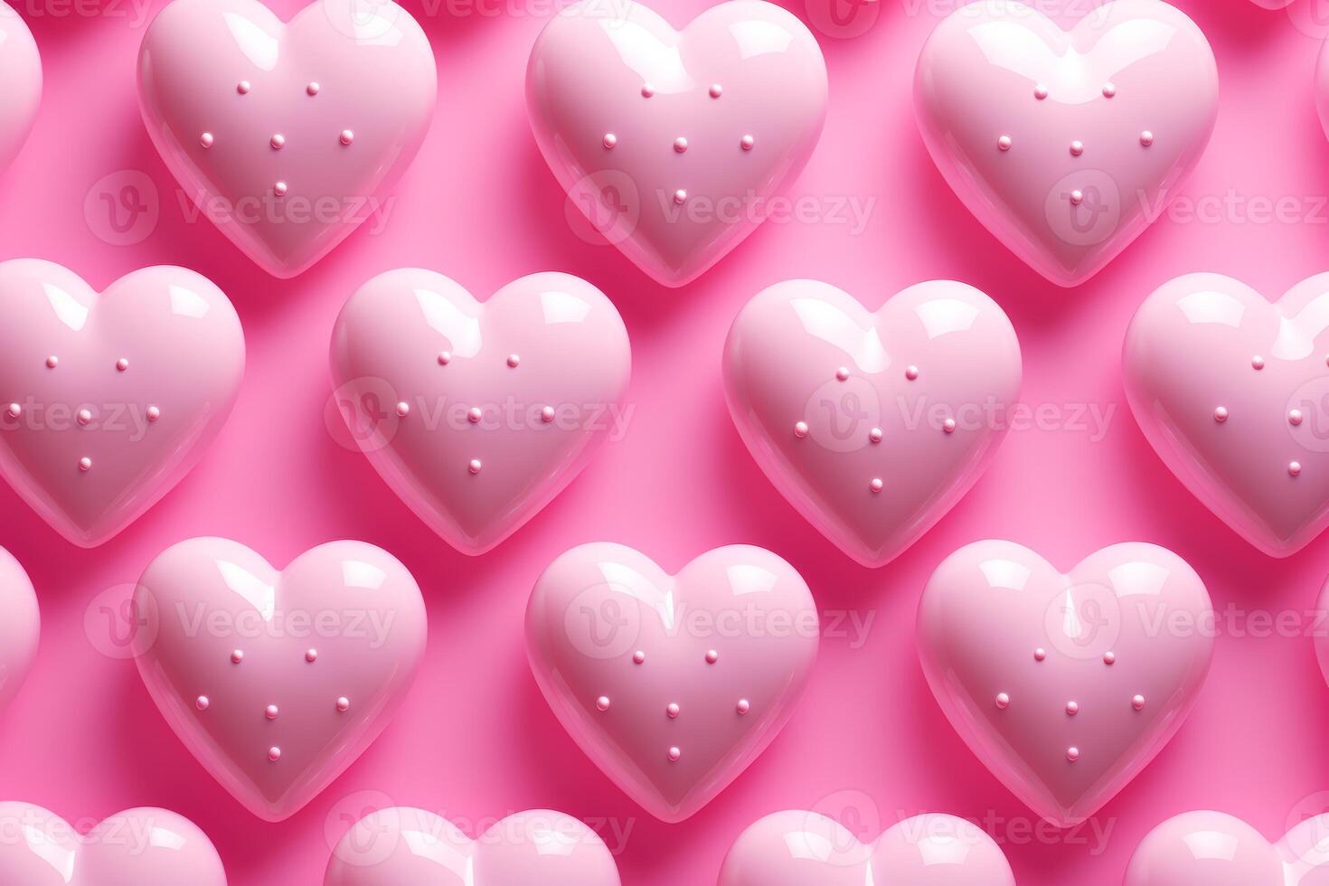 Barbie doll pink hearts valentines day background for romantic greetings and dating photo