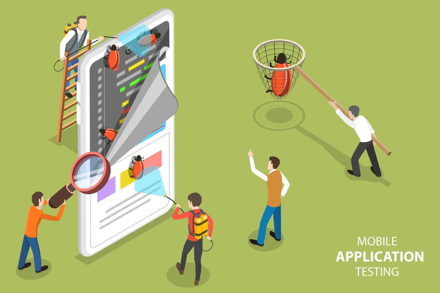 Mobile App Testing Vector Art, Icons, and Graphics for Free Download