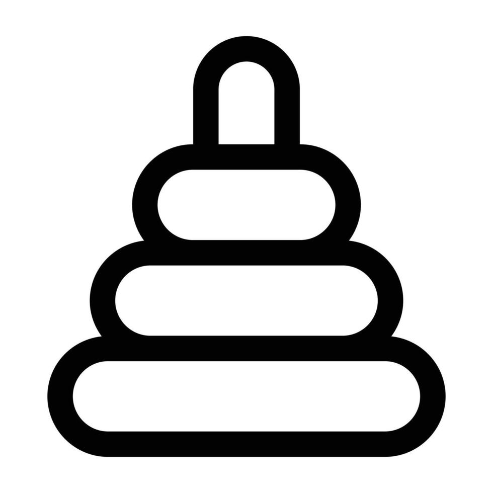 Simple Rings Toy icon. The icon can be used for websites, print templates, presentation templates, illustrations, etc vector