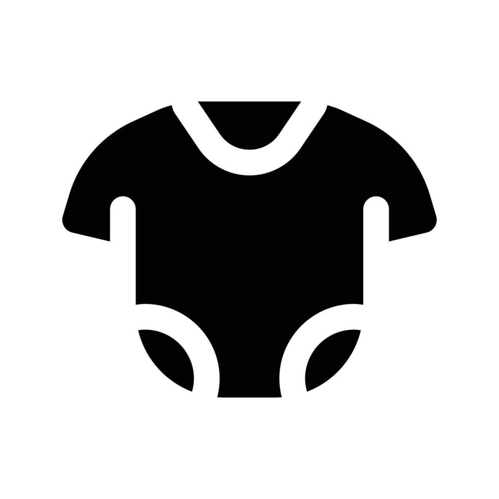 Simple Baby Clothes solid icon. The icon can be used for websites, print templates, presentation templates, illustrations, etc vector