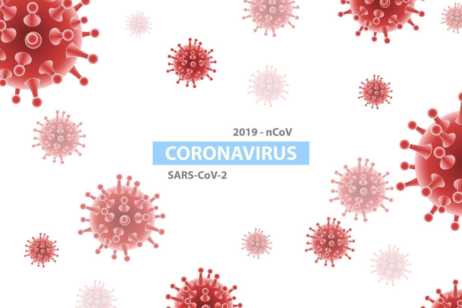 3D Isometric Background of Coronavirus Outbreak. vector