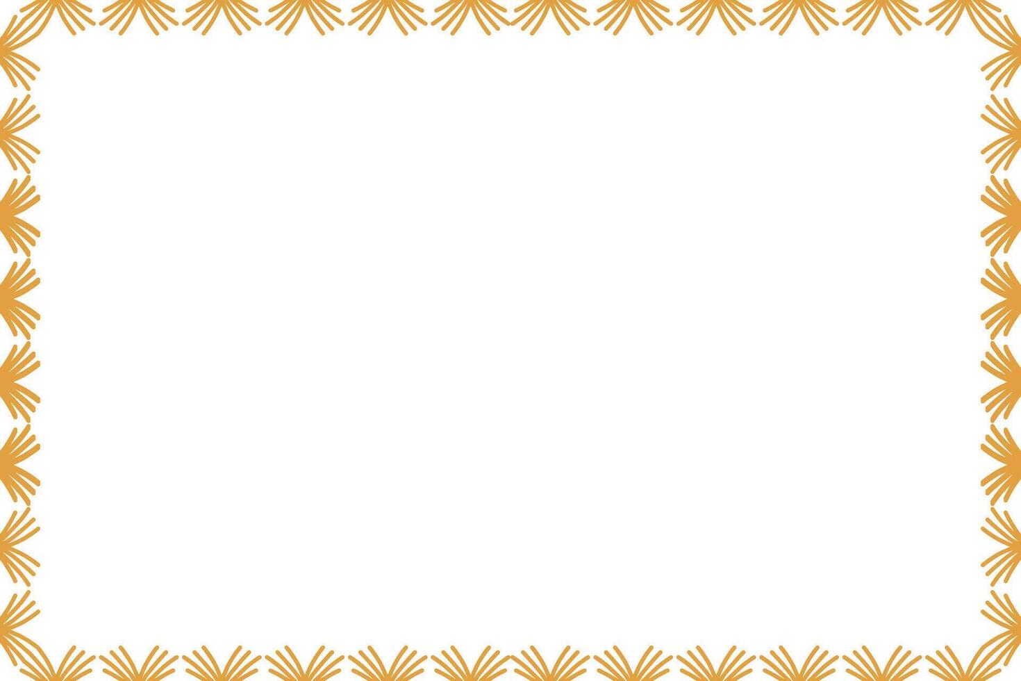 Decorative ornament border frame design vector