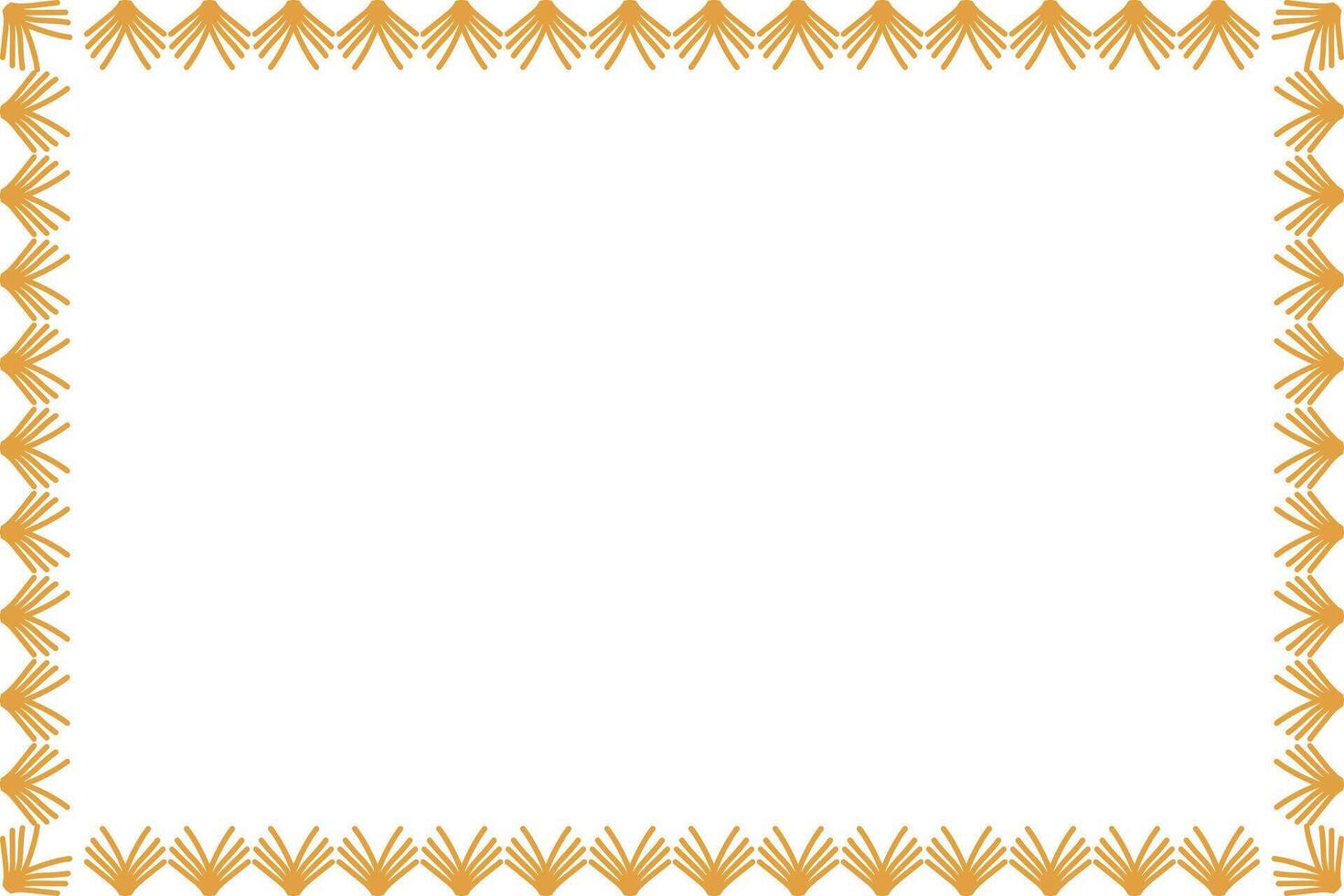 Decorative ornament border frame design vector