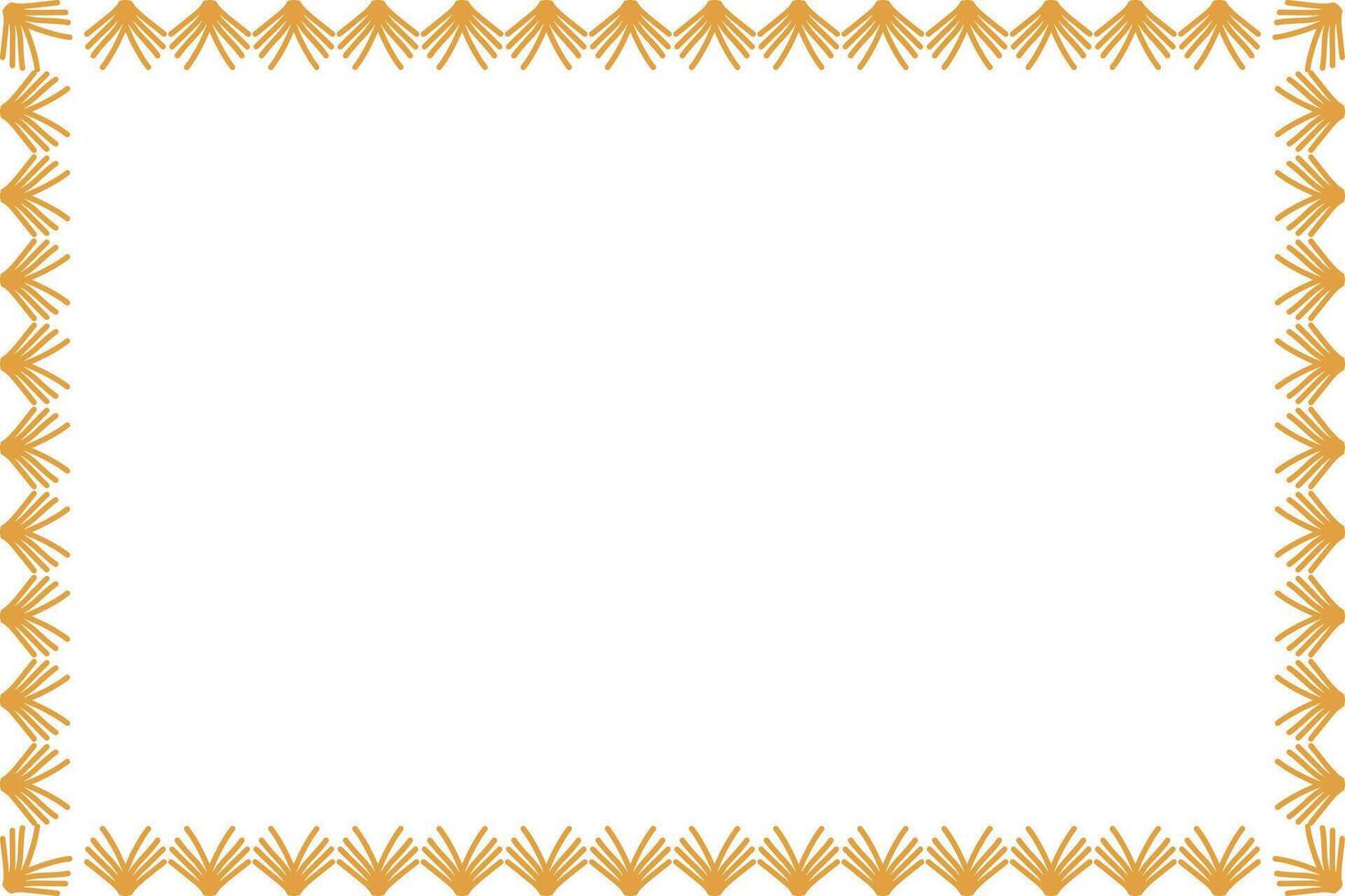 Decorative ornament border frame design vector