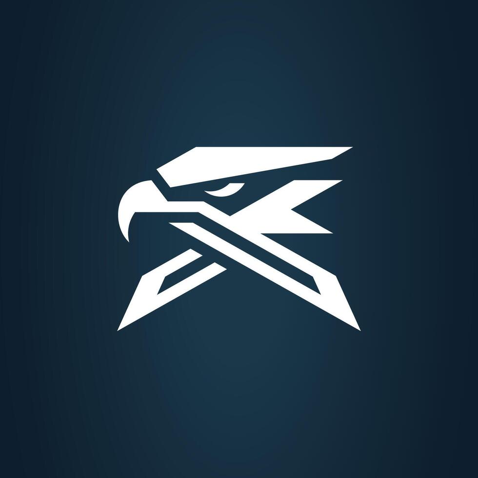Abstract Eagle head Logo design template vector