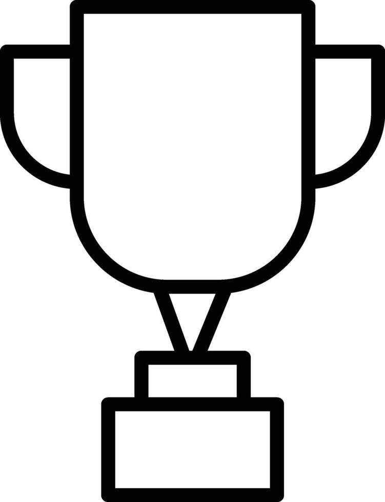 Set of Champion cup and medal. Outline winner laurel wreath. Cup icon in line. vector