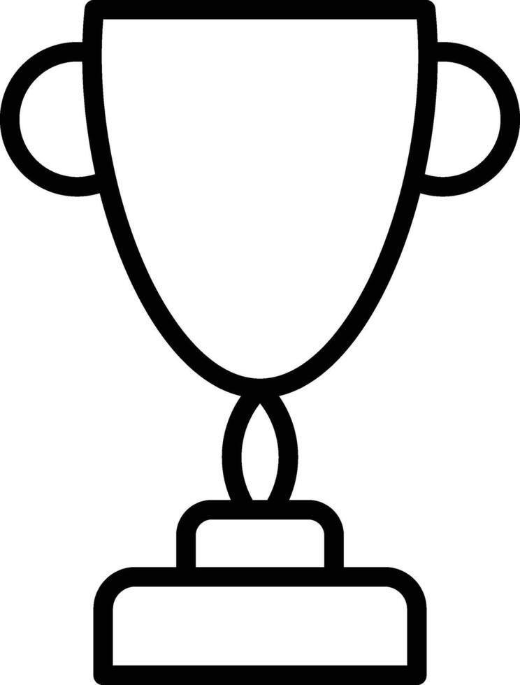 Set of Champion cup and medal. Outline winner laurel wreath. Cup icon in line. vector