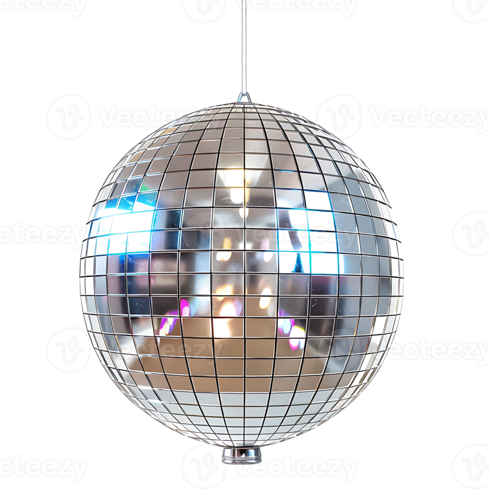 Spiegel Disko Ball auf isoliert transparent Hintergrund png