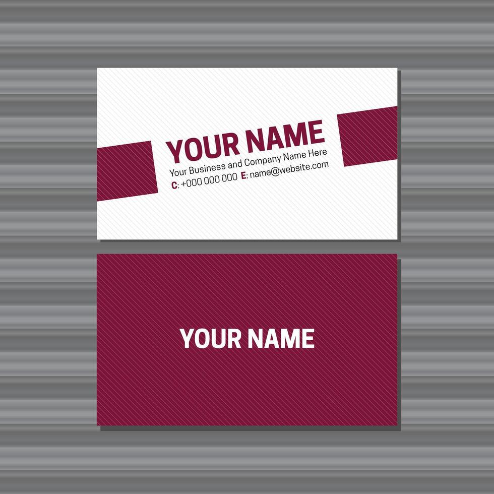 Personal Business Card Template without Logo vector
