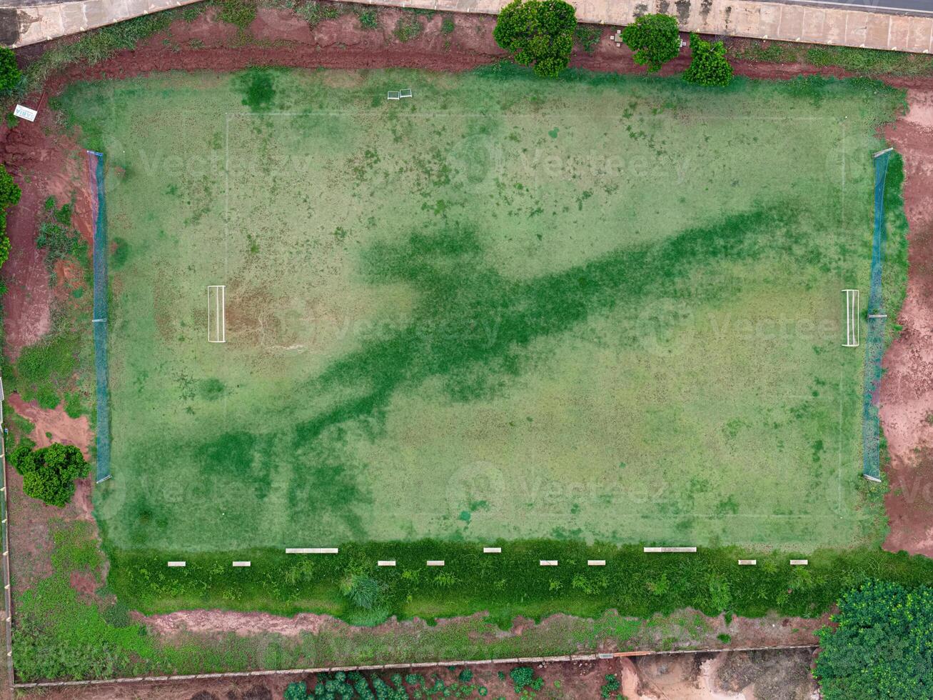 soccer field in top view photo