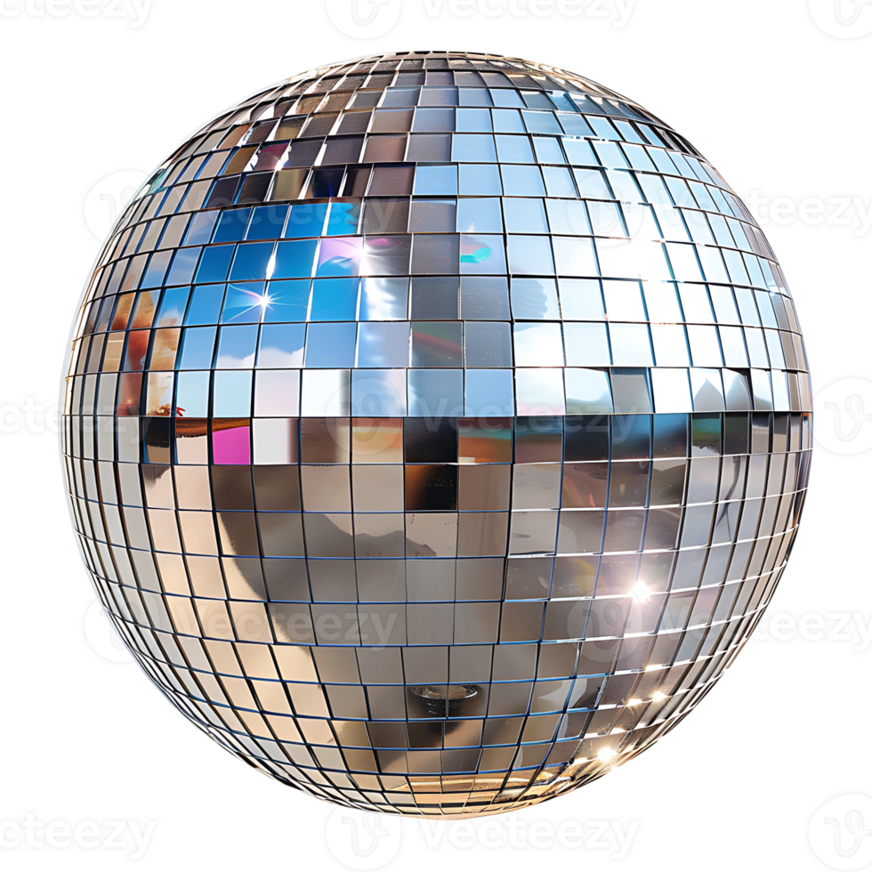 Spiegel Disko Ball auf isoliert transparent Hintergrund png