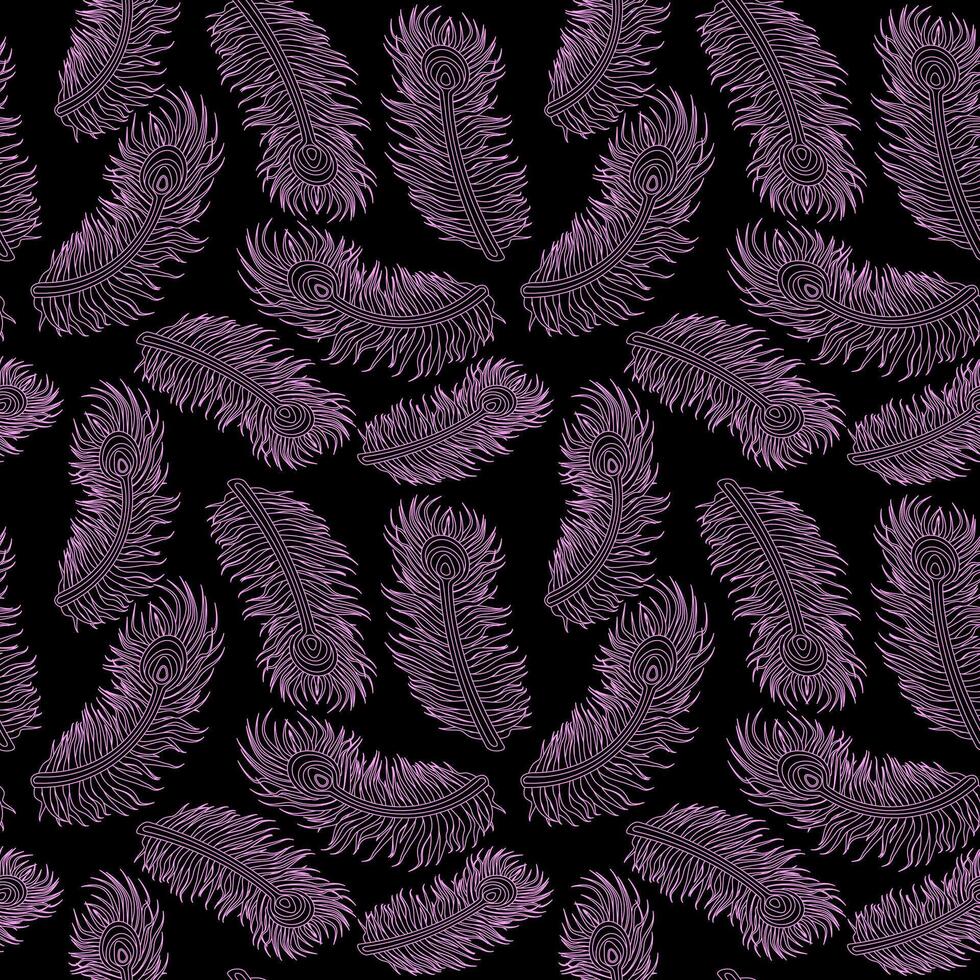 Feather Pattern Design Texture vector