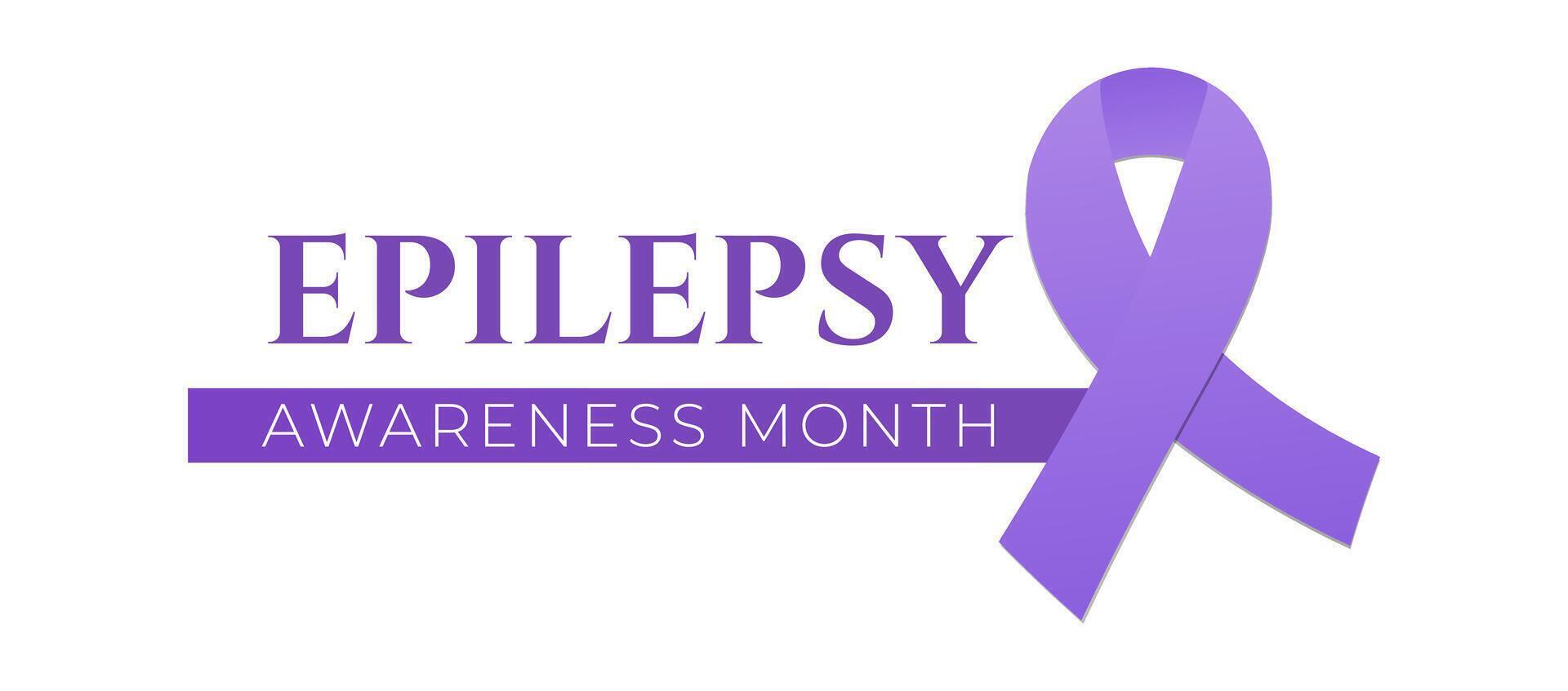 Epilepsy Awareness Month Isolated Icon Logo vector