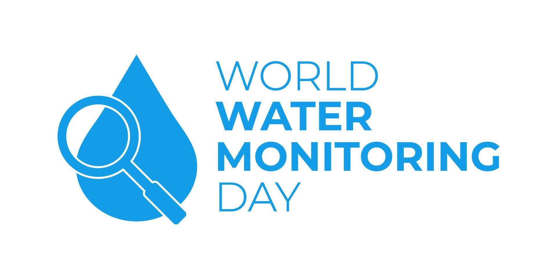 World Water Monitoring Day Background vector