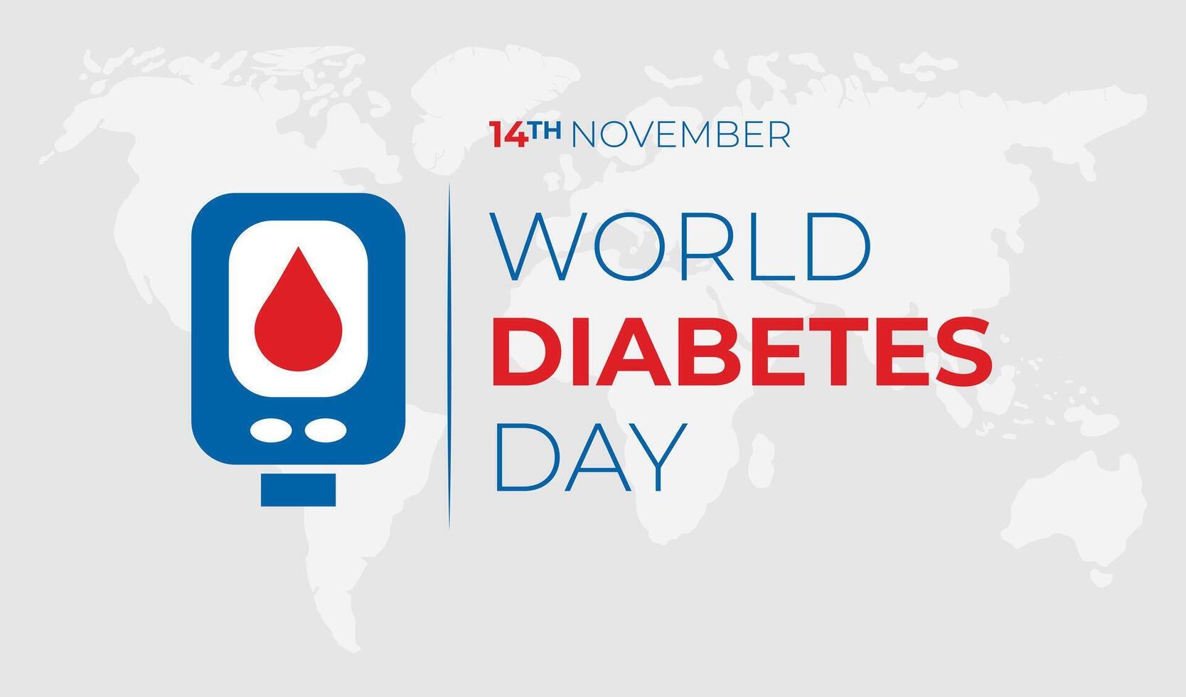 World Diabetes Day Illustration Background Banner vector