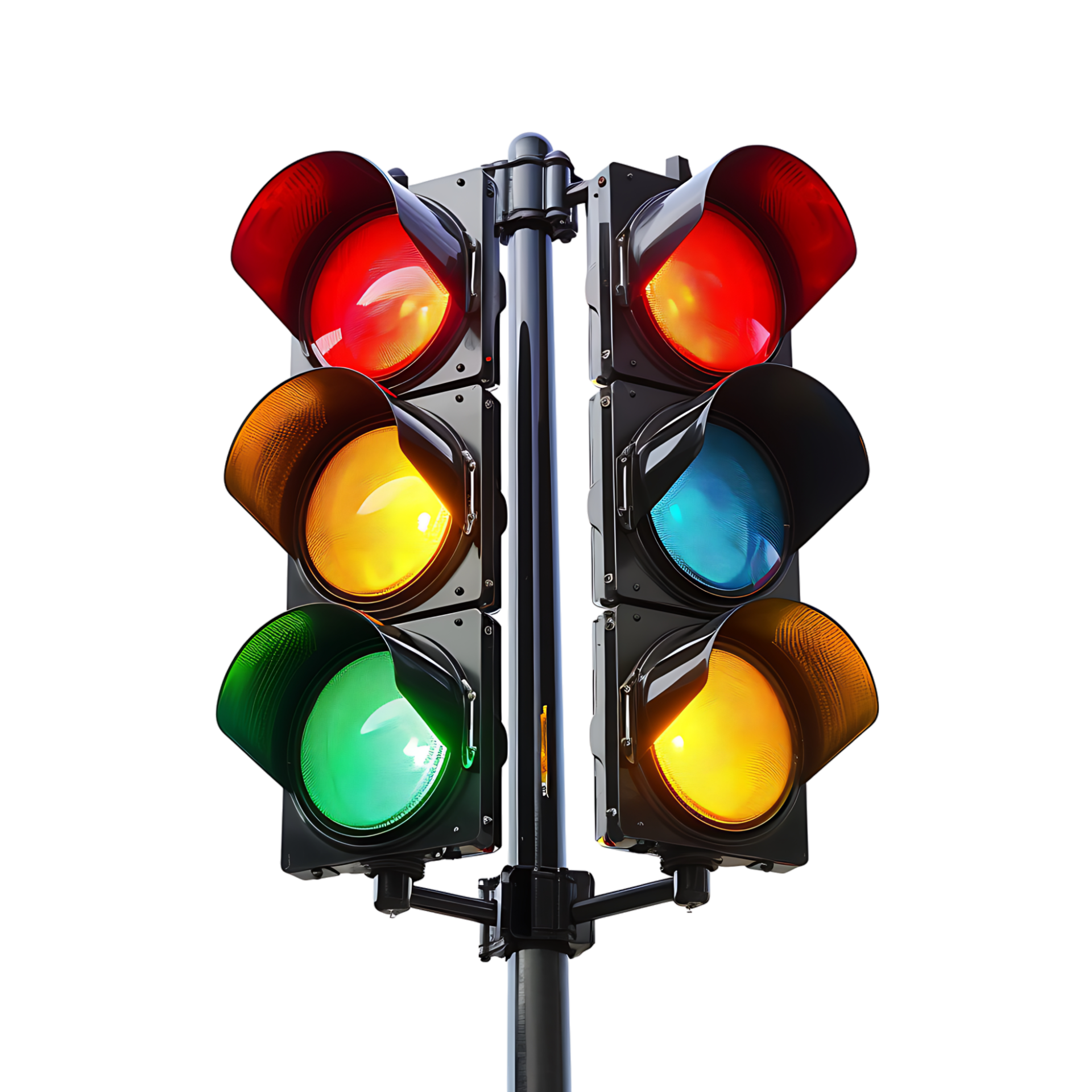 Traffic light on isolated transparent background 43558809 PNG