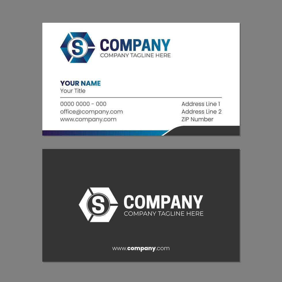 Initial Abstract Logo and Business Card Design Template vector