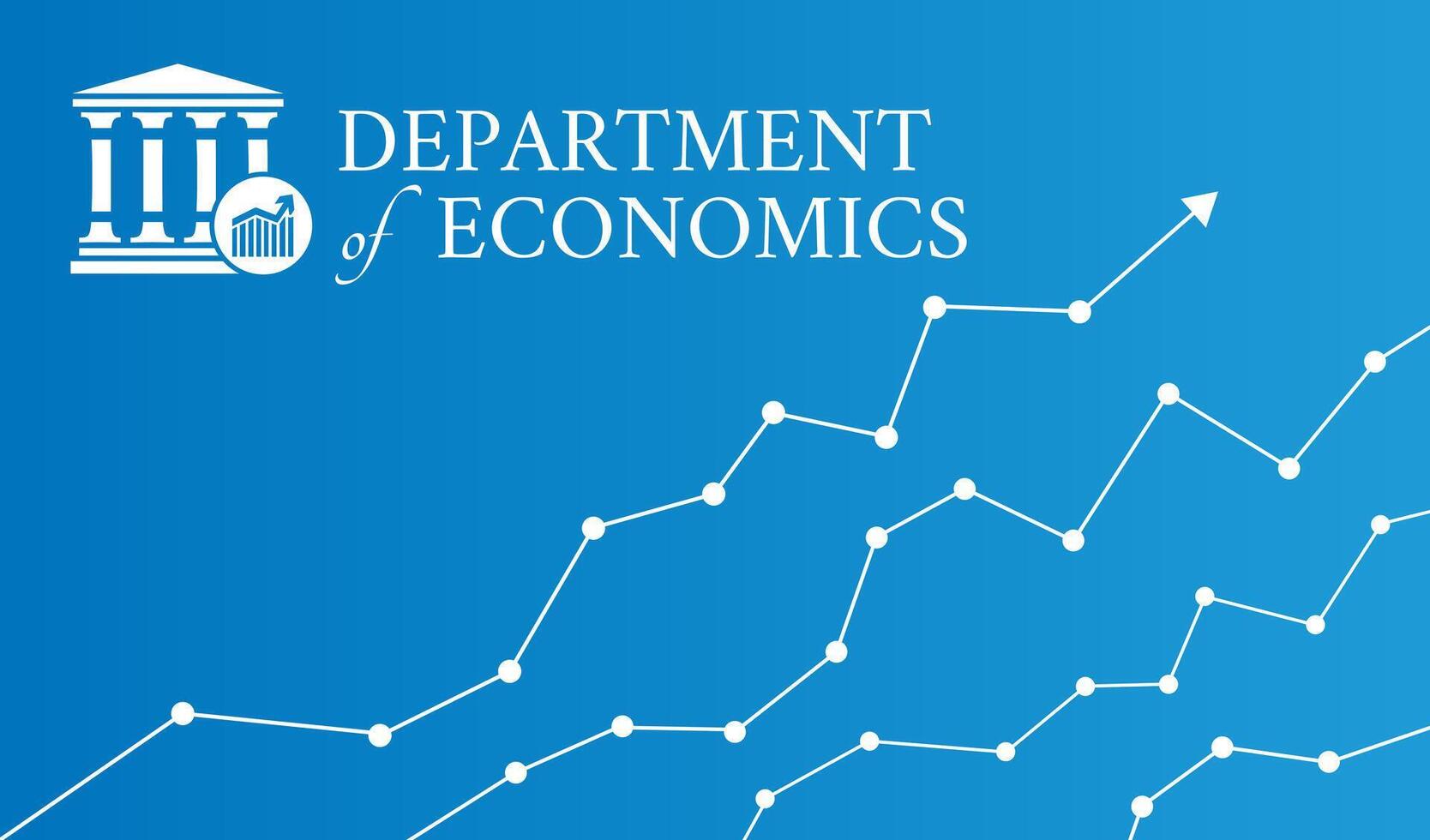 nosotros Departamento de ciencias económicas ilustración antecedentes vector