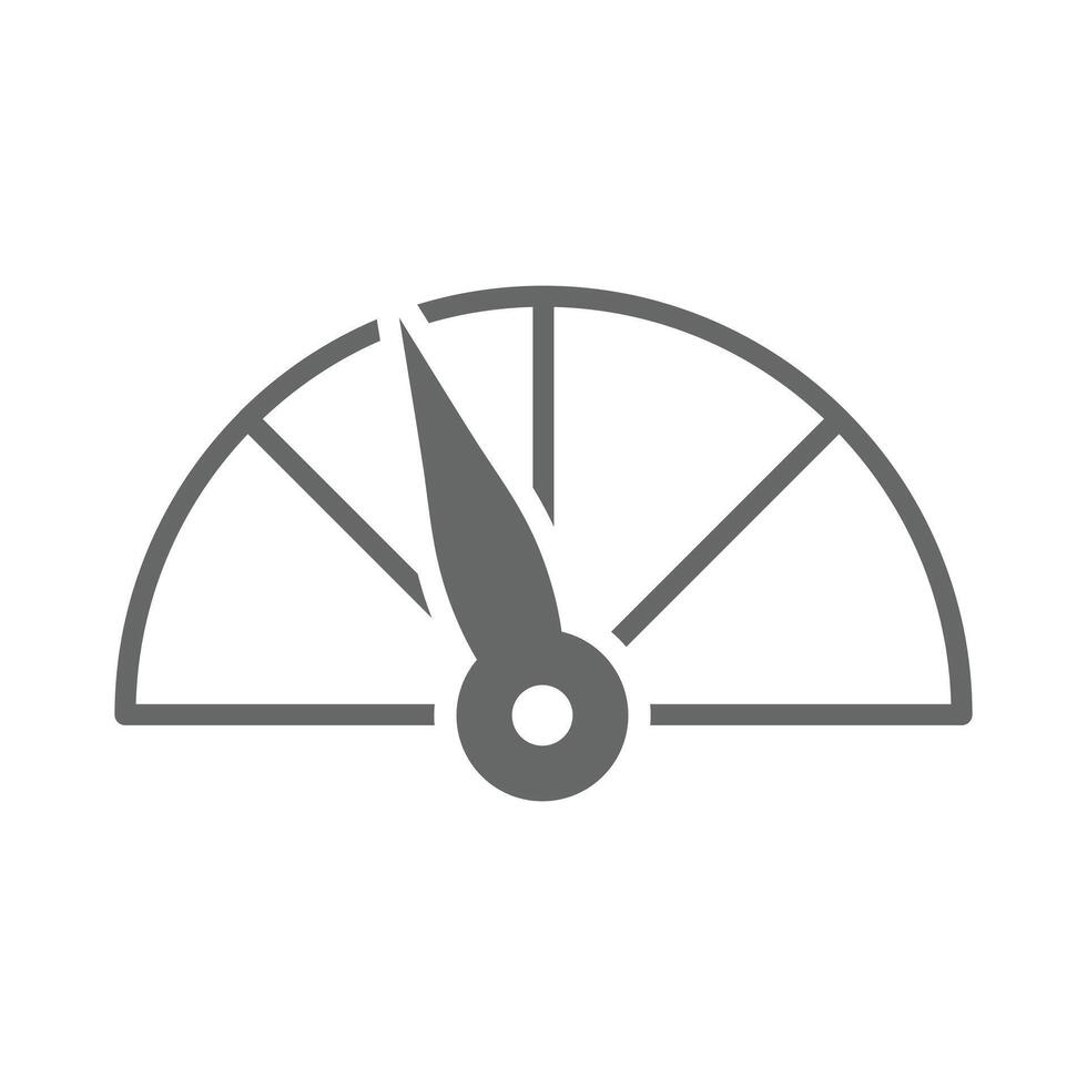 Gauge Scale Measure Speedometer Icon Isolated vector