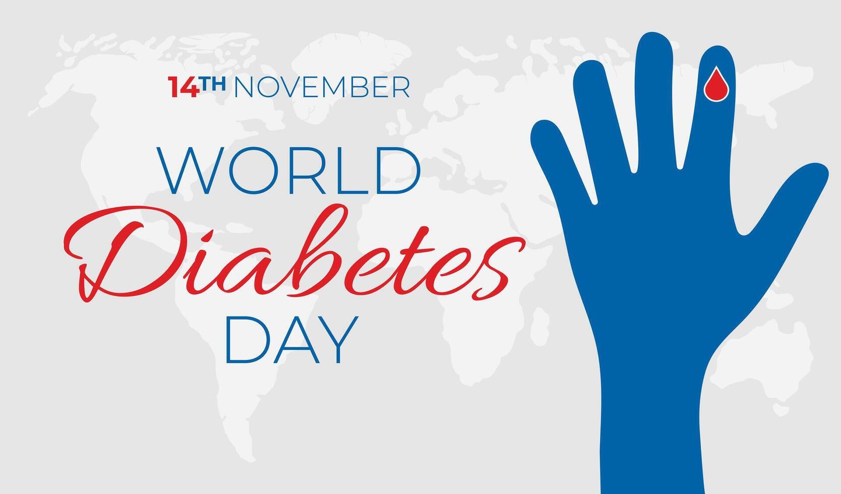 World Diabetes Day Illustration Background Banner vector