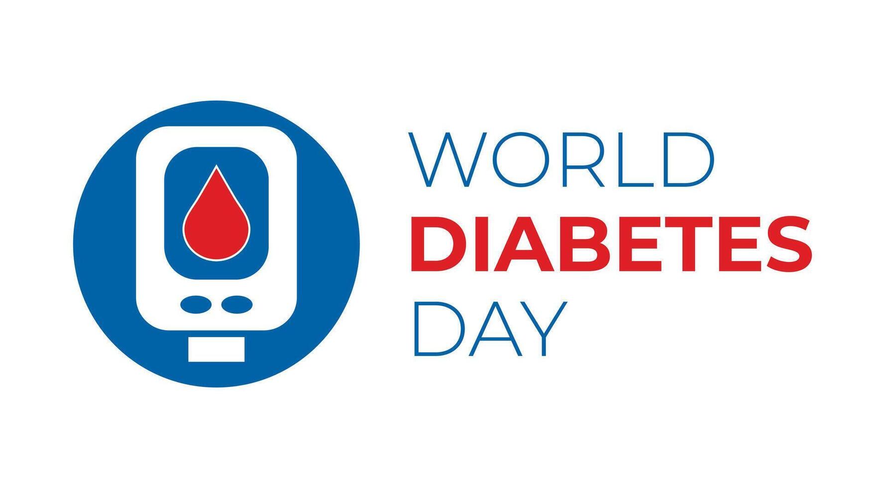 World Diabetes Day Illustration Isolated Icon Logo vector