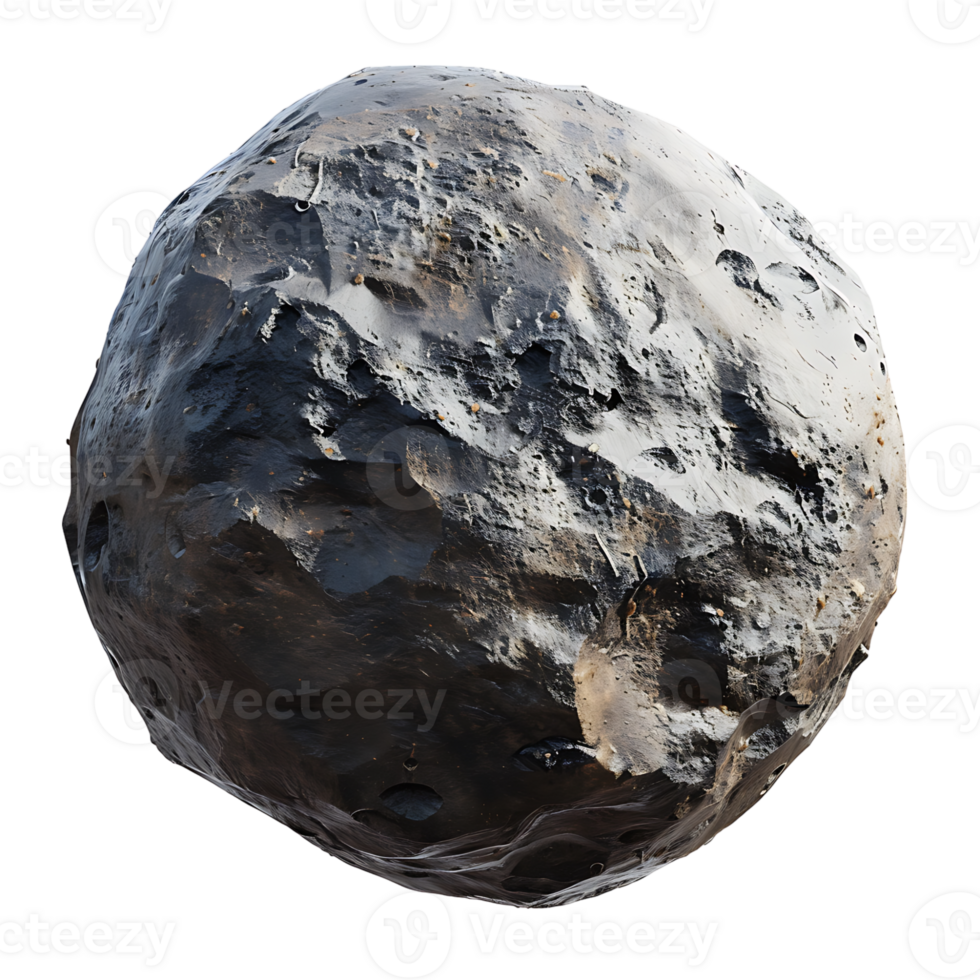 runden Asteroid auf isoliert transparent Hintergrund png