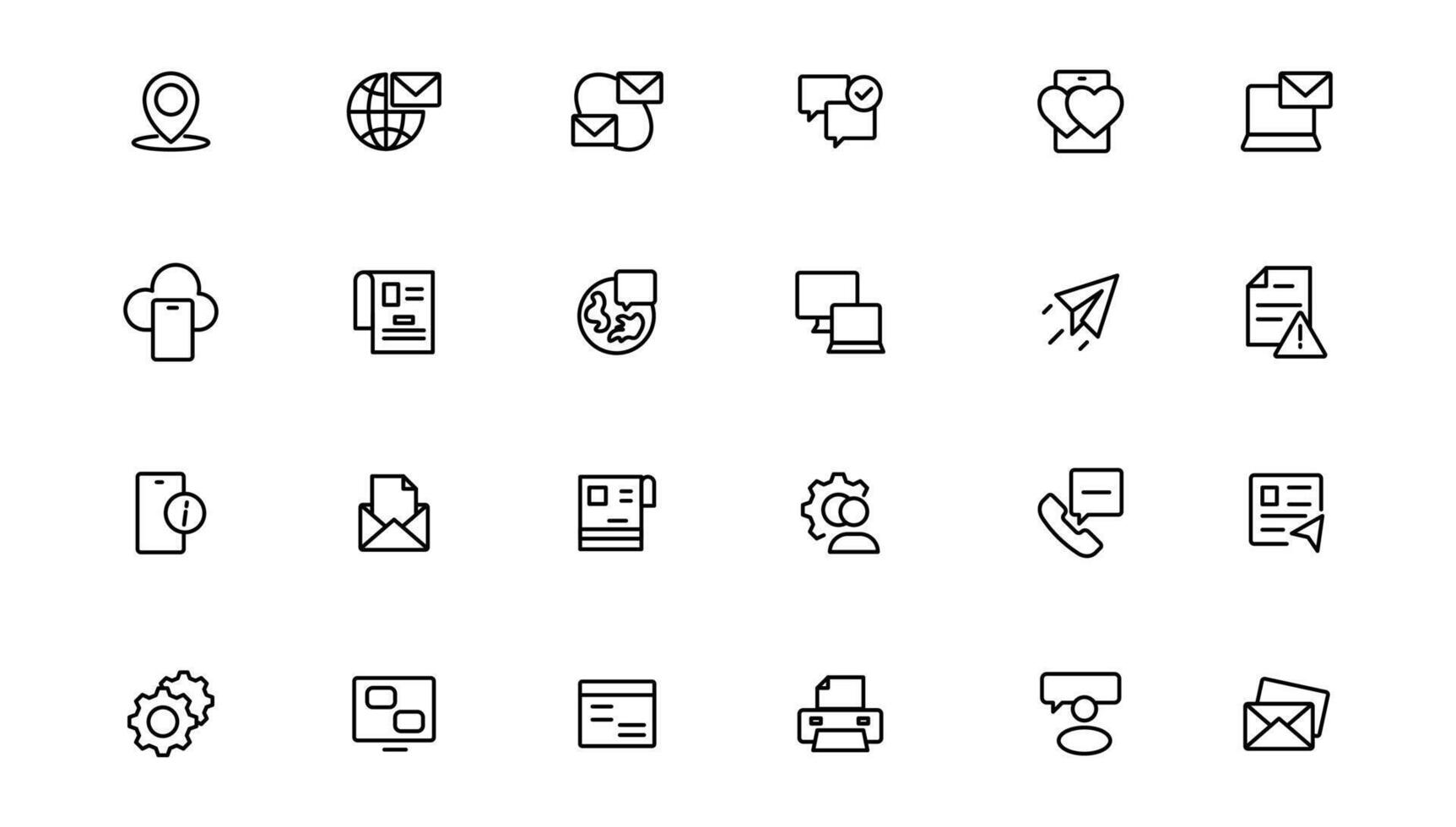 Internet icon set. Containing online, computer, network, website, server, web design, hardware, software and programming. vector