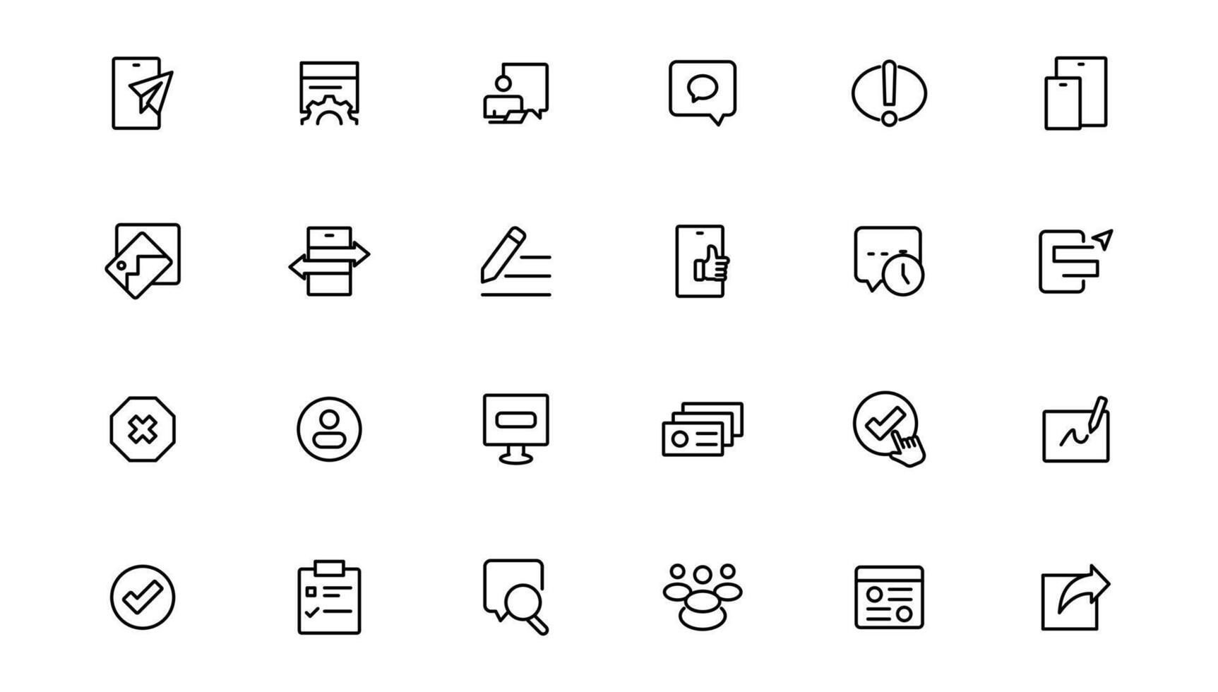 Internet icon set. Containing online, computer, network, website, server, web design, hardware, software and programming. vector