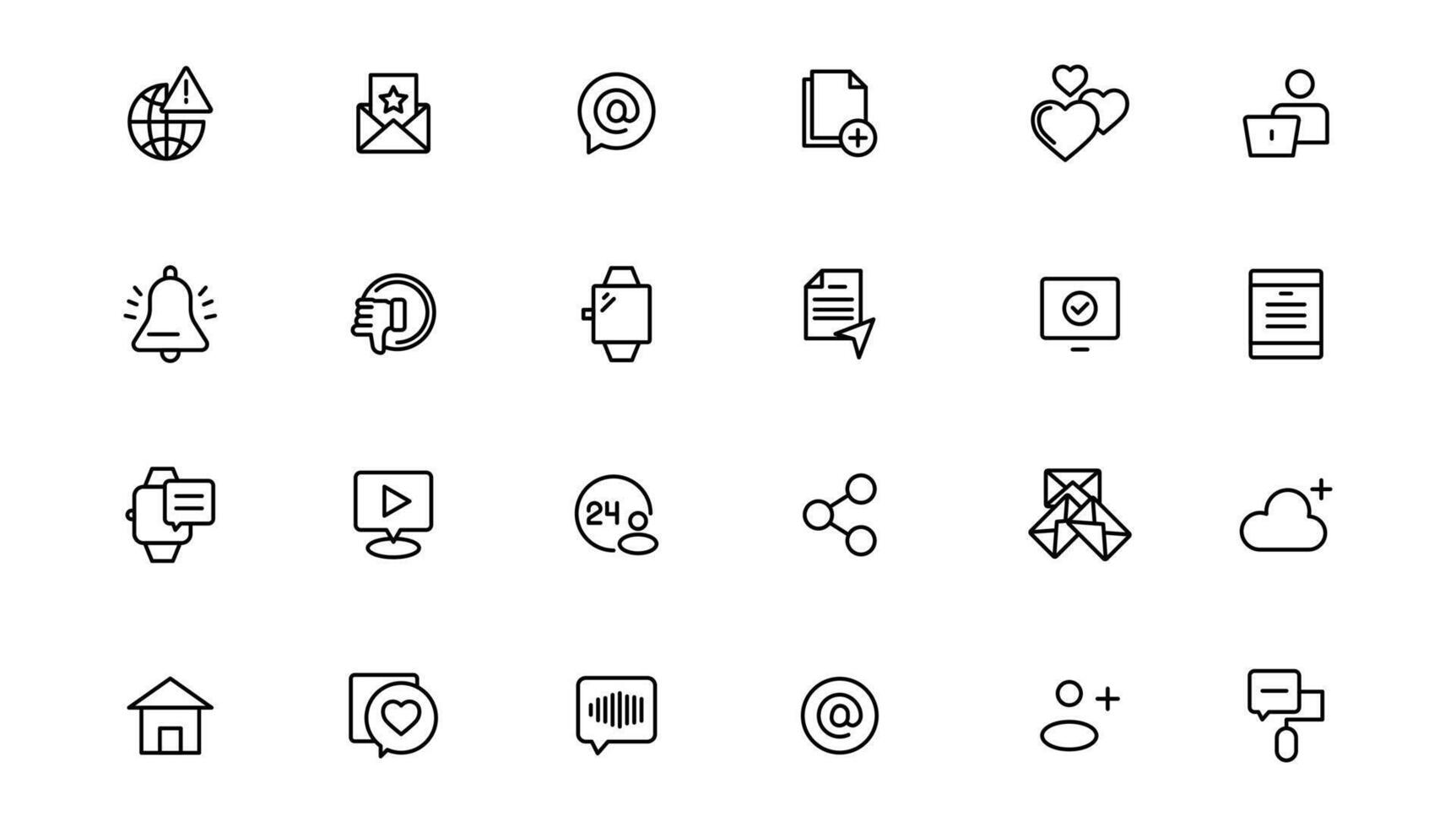 Internet icon set. Containing online, computer, network, website, server, web design, hardware, software and programming. vector