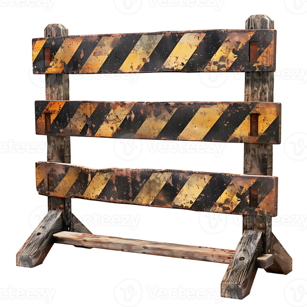Barricade on isolated transparent background png