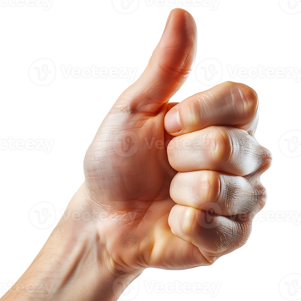 Hand thumbs up on isolated transparent background 43560853 PNG
