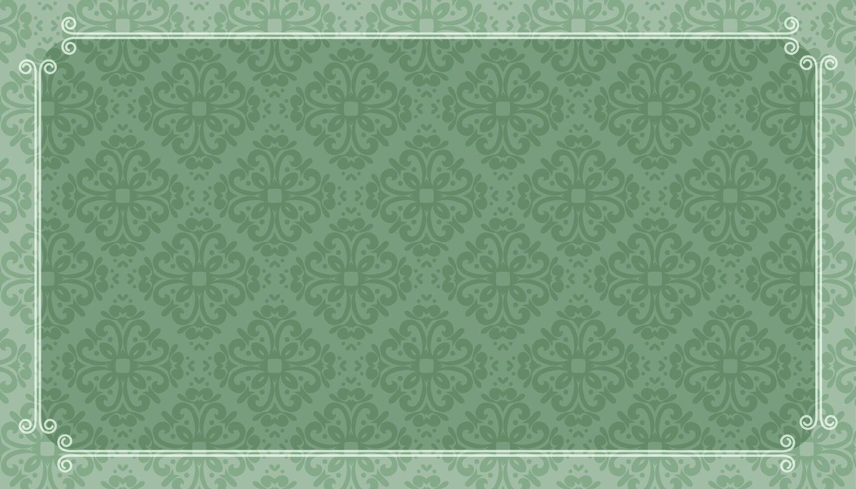 eye catching victorian frame floral wallpaper with text space vector