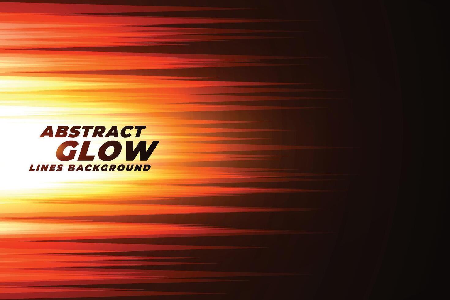 glowing orange abstract lines background vector