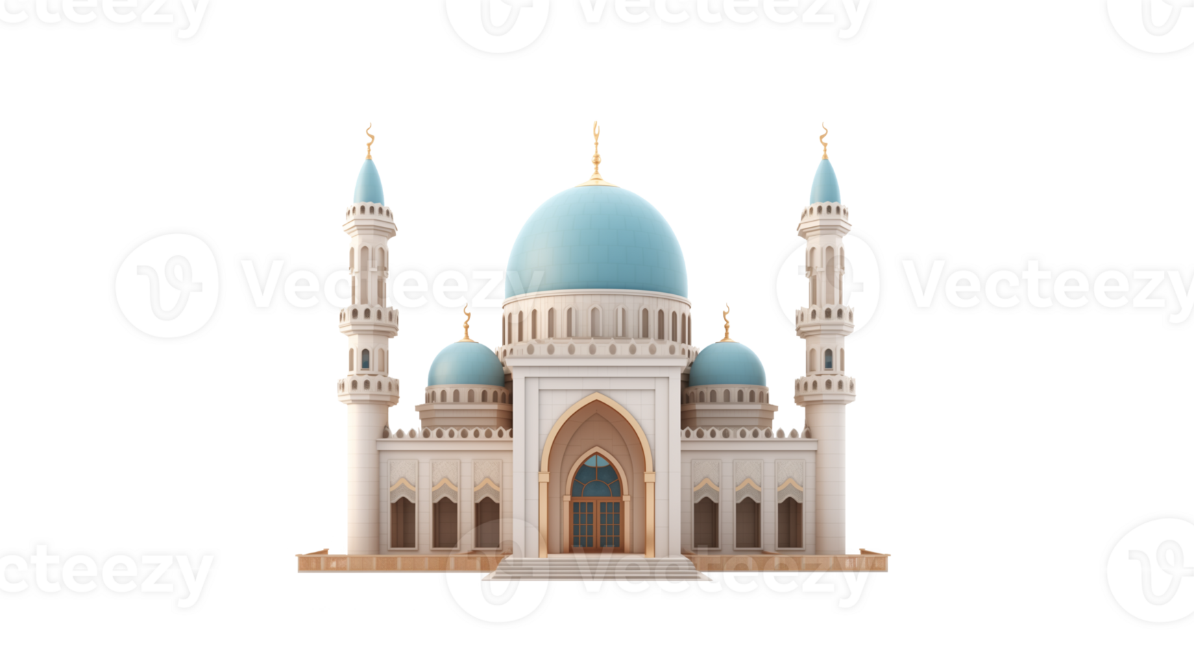 Muslim mosque cut out. Islamic mosque cutout. Ramadan mosque on transparent background png