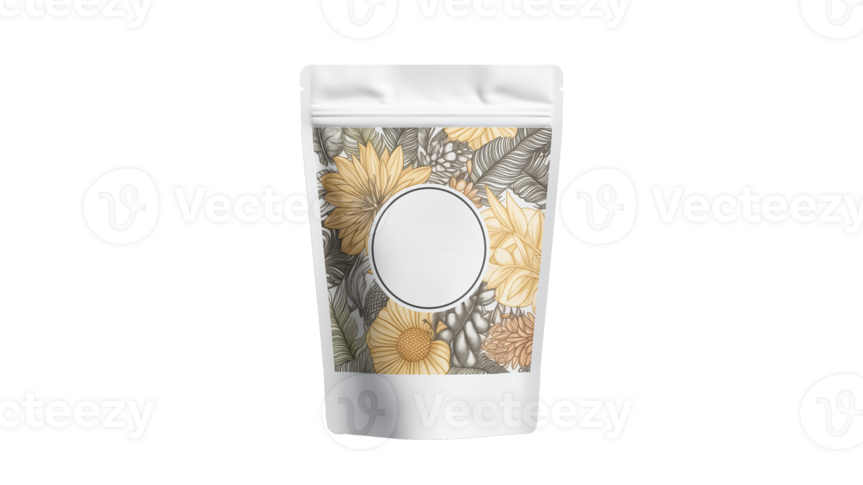 Doypack mockup cut out. Isolated doypack package on transparent background png