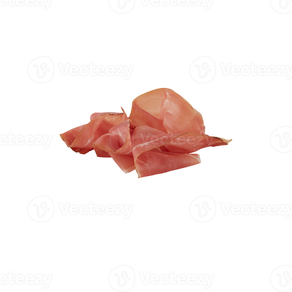 fresh ham cut out isolated transparent background png