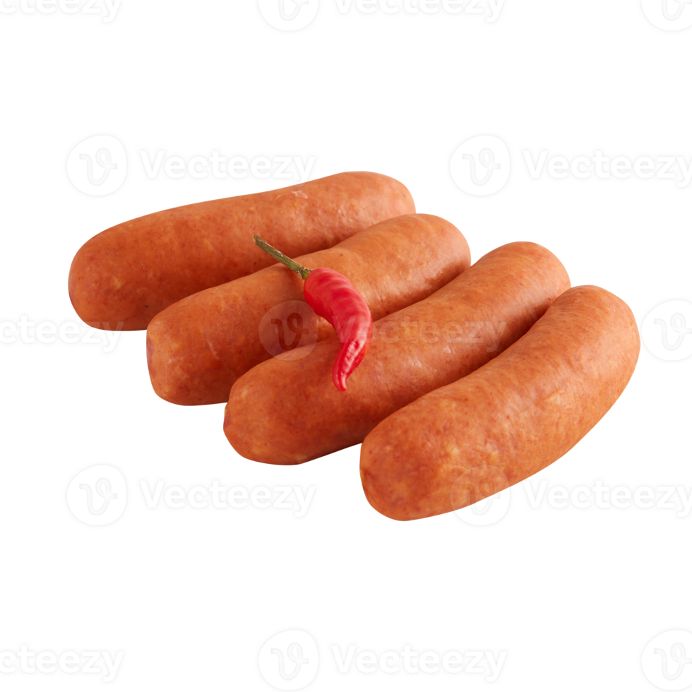 fresh sausage cut out isolated transparent background png